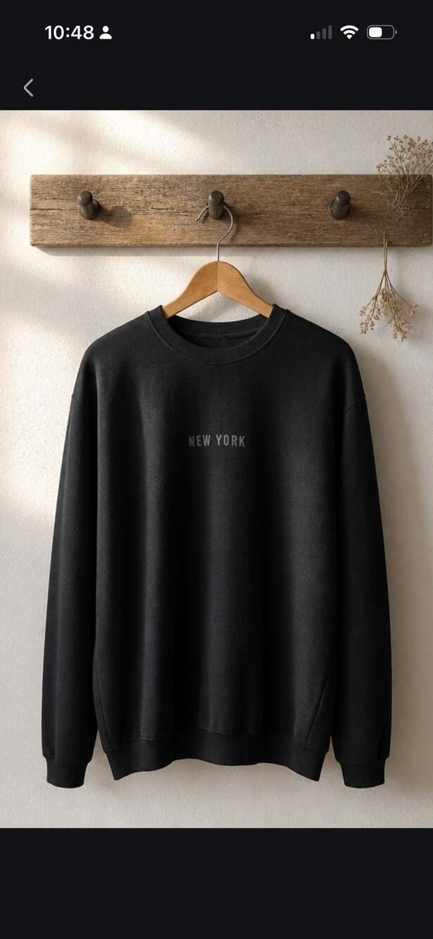 No.69 Vox Populi New York City Black Crewneck Sweatshirt XL